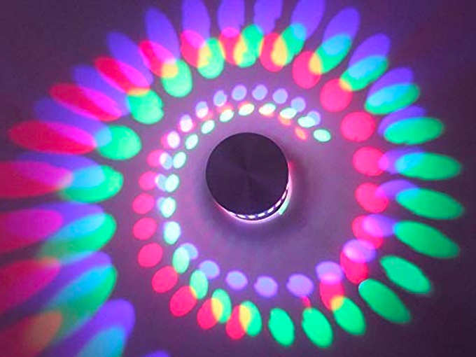 Lightway 3W Spiral Led Decorative Wall lamp,Multicolor