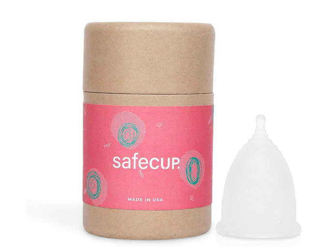 Safecup - Made in USA - Reusable Menstrual cup of silicone rubber - Medium