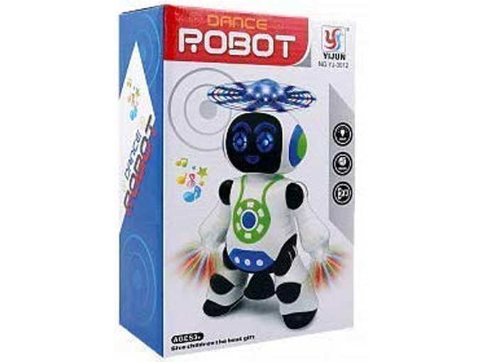 FunBlast Dancing Robot with Music, 3D Flashing Lights, Dancing Naughty Robot for Kids
