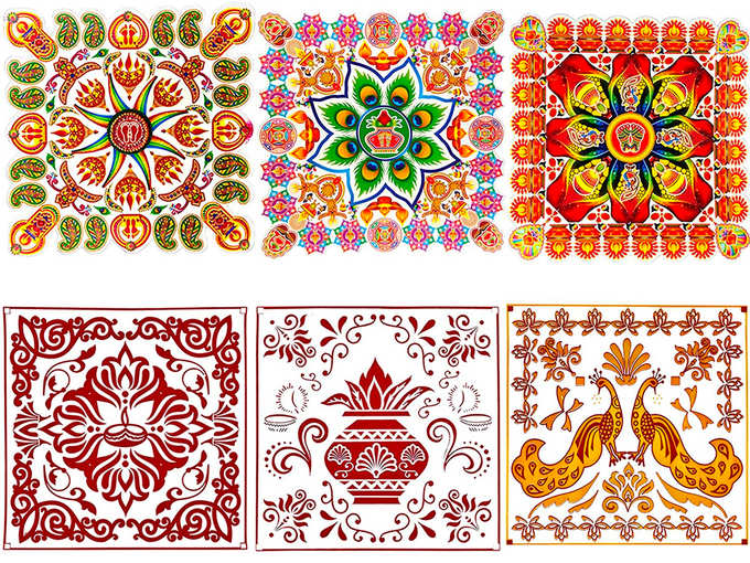 Ascension ® Diwali Decorative Sticker Rangoli Sticker