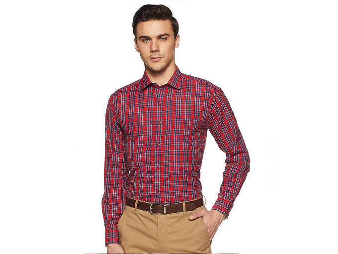 Checkered Regular Fit Formal Shirt