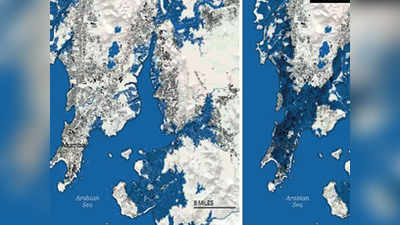 समुद्राच्या वाढत्या पातळीमुळं २०५०पर्यंत मुंबई बुडणार?