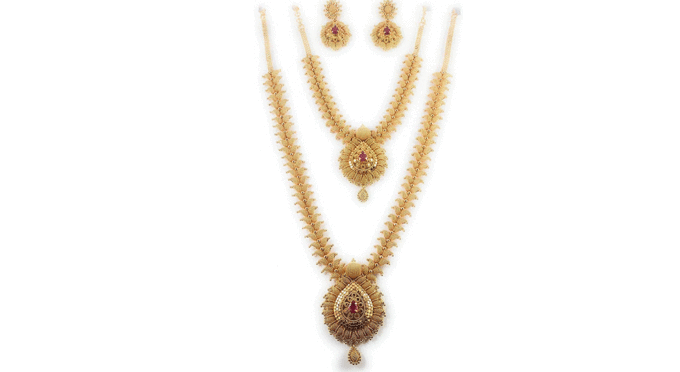 AFJ-GOLD-1-Gram-Micro-Gold-Plated-South-Indian-Traditional-Fashion-Jewellery-Ruby-Emrald-AD-Handcrafted-Stone-Long-Necklace-Haram-Sets-for-Women-&-Girls