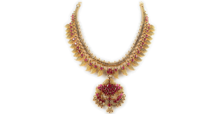 AFJ-GOLD-1-Gram-Micro-Gold-Plated-Traditional-Designer-Fashion-Jewellery-Stone-Necklace-for-Women-&-Girls-