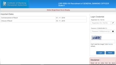 IBPS RRB Officer Result 2019: ऑफिसर स्केल 1/2/3 मेन एग्जाम स्कोर जारी, इस लिंक से देखें