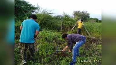 छावणी कचरा डेपोवर श्रमदानासह वृक्षारोपण