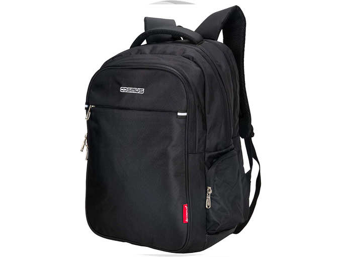 Cosmus Atomic Dx 3 Compartment Large Laptop Bag - Black Polyester Waterproof Laptop Backpack