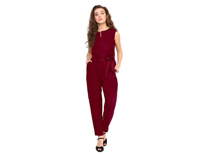 Crepe Keyhole Jumpsuit