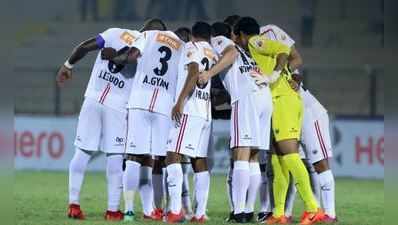 ISL 2019-20: ഭാഗ്യം തുണച്ചു!! അവസാന മിനുട്ടിൽ പെനൽറ്റി, നോർത്ത് ഈസ്റ്റിന് ഹൈദരാബാദിനെതിരെ ജയം