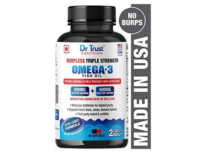 Burpless Triple Strength Omega-3 Fish Oil