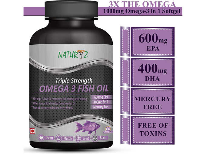 Naturyz Triple Strength Omega 3 Fish Oil