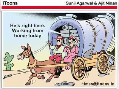 Cartoon Jokes: వర్కింగ్ ఫ్రమ్ హోమ్..!