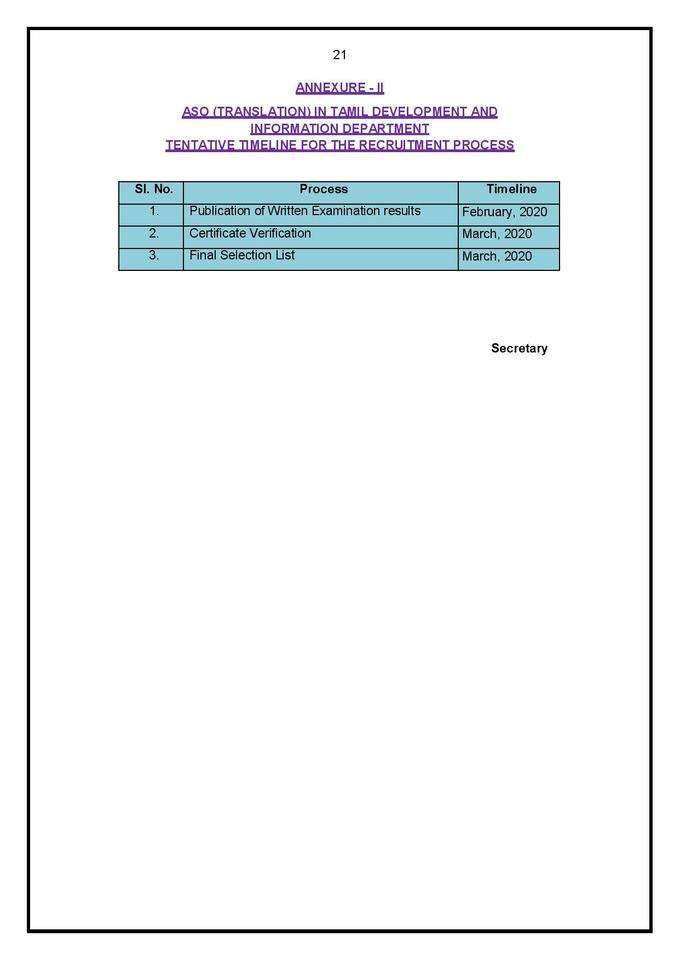 TNPSC Assistant Section Officer Notification 2019