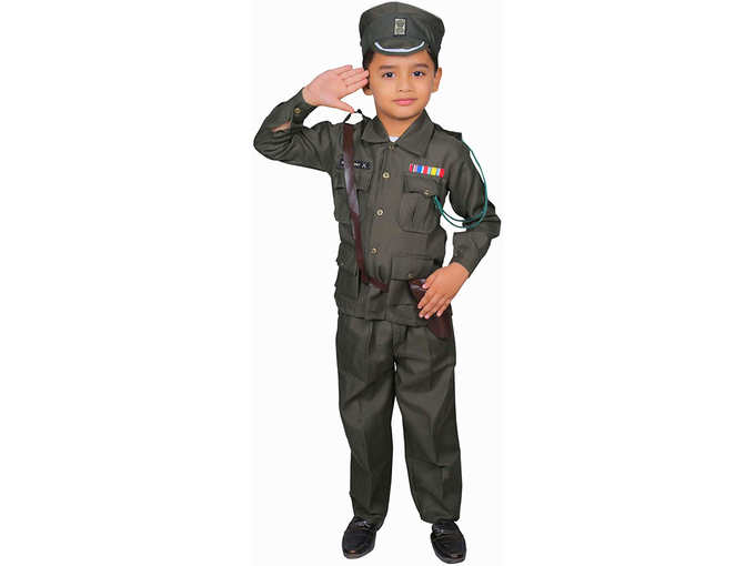 Army Fancy Dress Costume for Kids