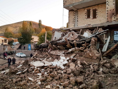 ईरानः भूकंप में 5 की मौत, 500 से अधिक घायल