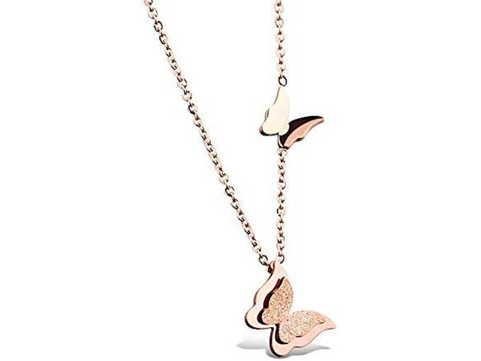 Real Rose Gold Plated Pendant