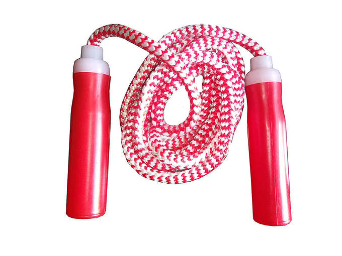 Simran Sports Red Cotton Rope Skipping Rope
