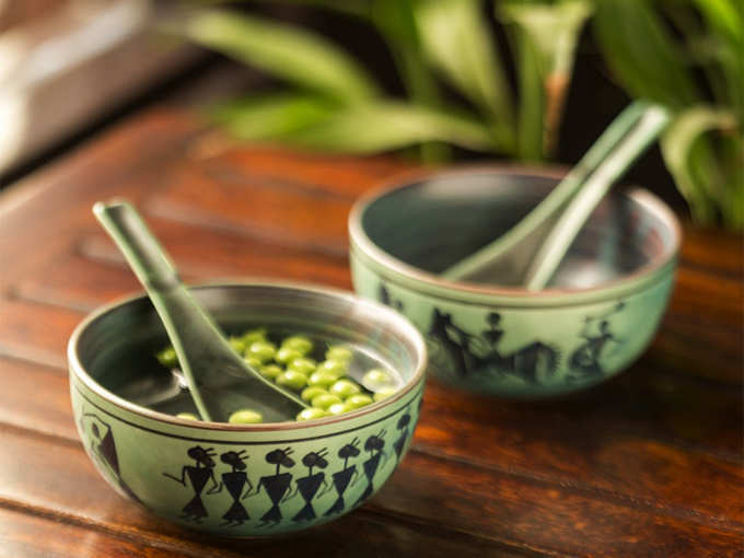 Hand-Painted Kitchen Set Ceramic Soup Bowl