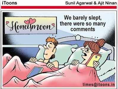 Cartoon Jokes: హనీమూన్‌లో గుర్రుపెట్టి!