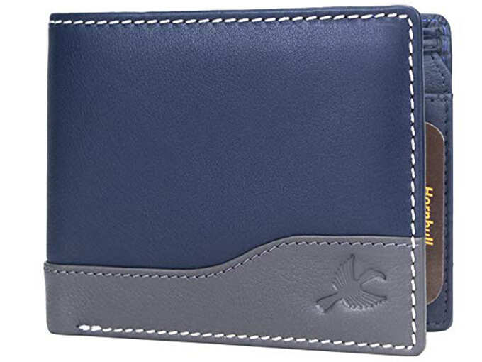 MEN NAVY GENUINE LEATHER WALLET