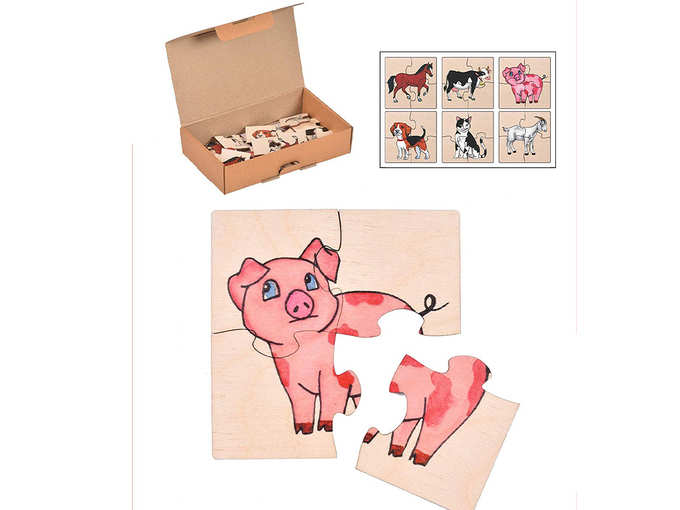 R K CART FARM ANIMAL SIMPLE PUZZLE