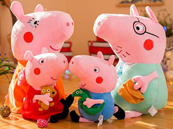 TICKLE PEPPA PIG FAMILY SOFT TOY