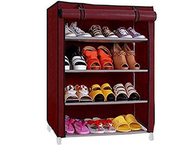 PORTABLE FOLDING SHOE RACK