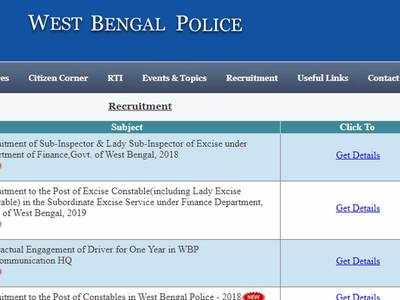 West Bengal Police SI Recruitment 2019: पश्चिम बंगाल पुलिस एसआई रिजल्ट 2019 जारी, इस डायरेक्ट लिंक से देखें