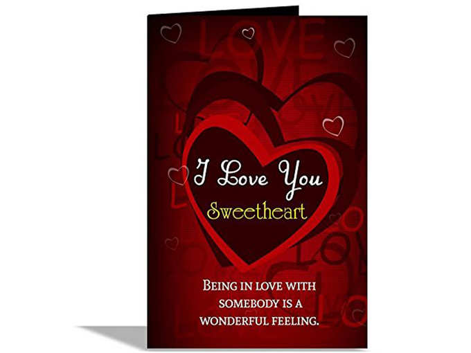 I LOVE YOU SWEETHEART GREETING CARD