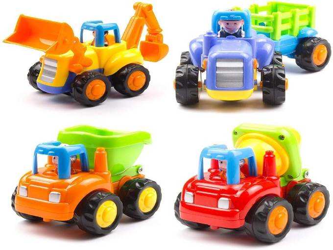 Webby Unbreakable Construction Automobiles Toy Set