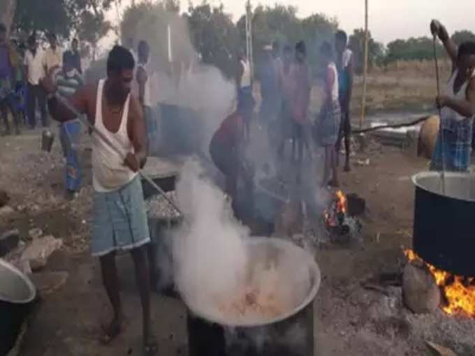 biriyani preparation