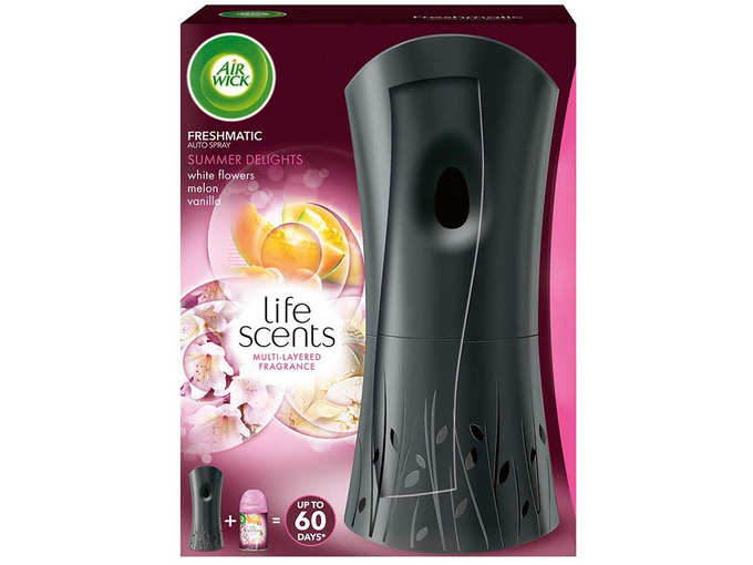 Airwick Freshmatic Life Scents Air-freshner Complete Kit [Machine + Summer Delights refill - 250 ml]