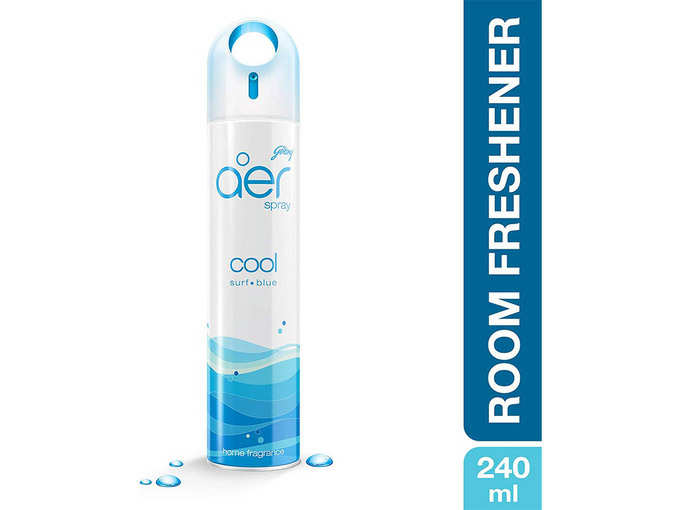 Godrej aer spray, Home &amp; Office Air Freshener - Cool Surf Blue (240 ml)
