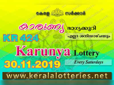 KR 424 Lottery: കാരുണ്യ  ലോട്ടറി നറുക്കെടുപ്പ് ഇന്ന് മൂന്ന് മണിയ്‍ക്ക്