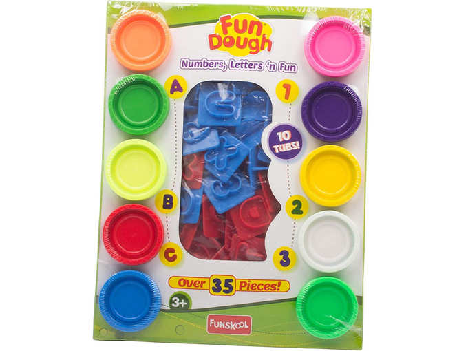 Funskool-Fundough Numbers Letters