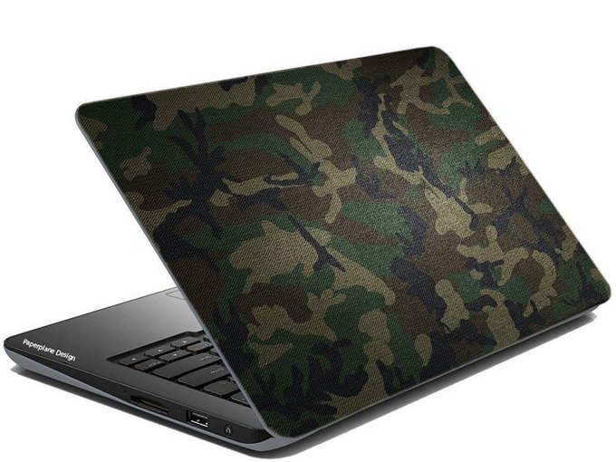 Paper Plane Design Army Collection Laptop Skins