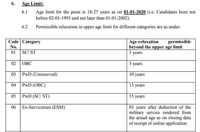 SSC CHSL 2019 Exam: Age Limit