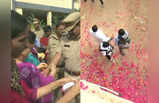 हैदराबाद गैंगरेप केस के आरोपी ढेर, लोगों ने पुलिस पर बरसाए फूल, बांधी राखी