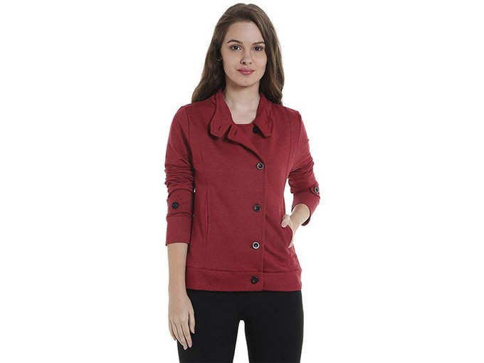 Campus Sutra Women&#39;s Cotton Jacket