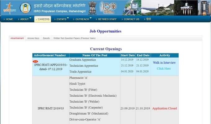 ISRO Apprentice Selection