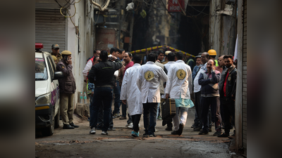 अनाज मंडी आग: क्राइम ब्रांच ने शुरू की जांच, फरेंसिक टीम पहुंची