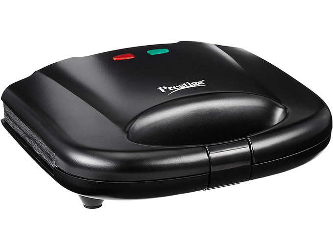 Prestige PGMFB 800 Watt Grill Sandwich Toaster with Fixed Grill Plates,Black