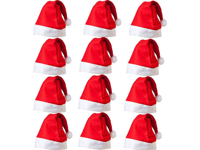 Christmas Hats, Santa Claus Caps for Kids and Adults