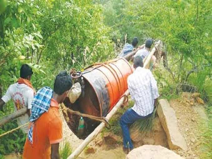 தீபக் கொப்பரை எடுத்து செல்லும் காட்சி!