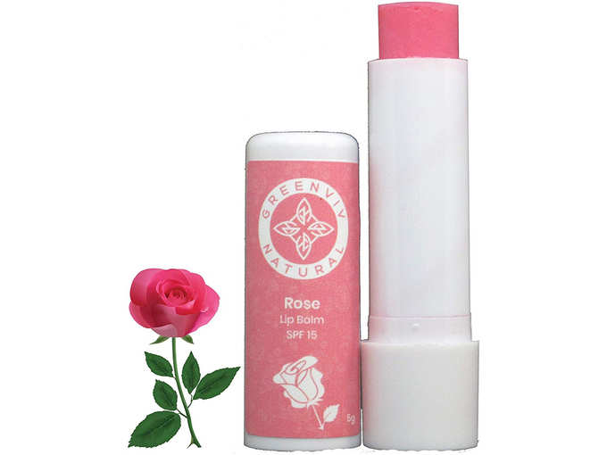 Greenviv Natural Lip Balm - Rose, 5GM