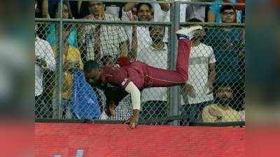 India vs West Indies: इविन लुईस को लगी चोट, स्ट्रेचर पर गए मैदान से बाहर