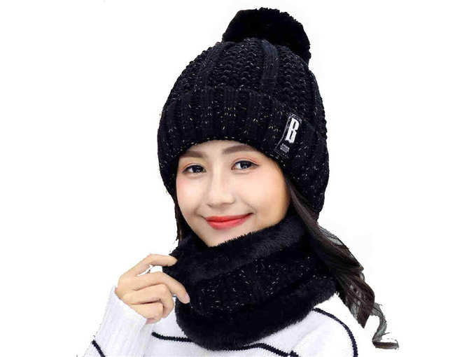 Quality Winter Soft Warm 1 Set Snow Proof Ball Cap
