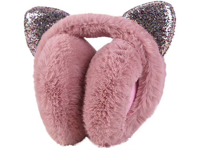 Zoylink Winter Earmuff Foldable Cute Cat Ears