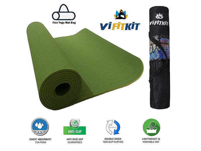 Yoga Mat with Free Yoga mat Bag Anti Skid Yoga mat