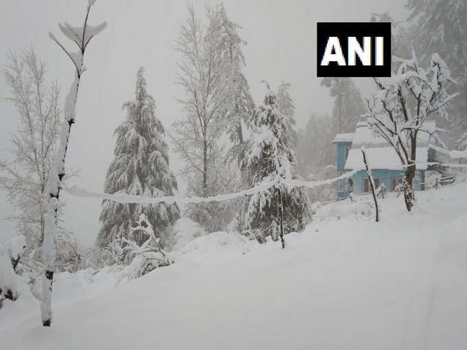 बर्फबारी के खूबसूरत मंजर